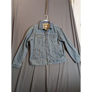 Old Navy Denim Blue Jean Jacket Women's XLarge Long Sleeve